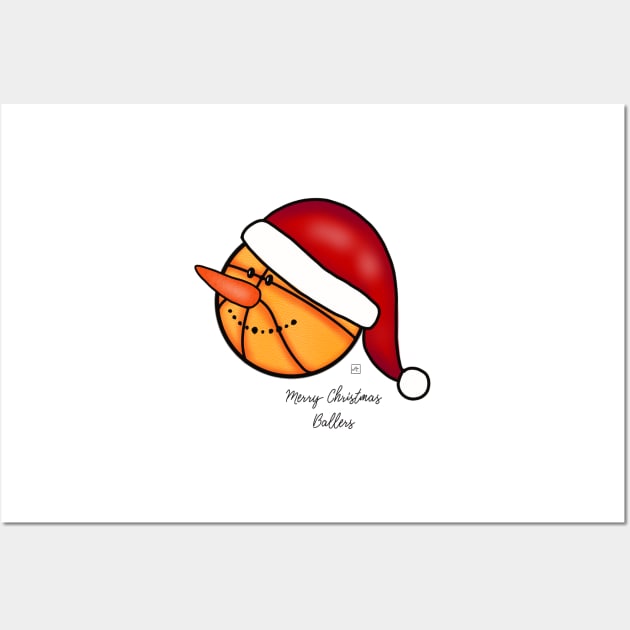 Merry Christmas ballers Wall Art by nasia9toska